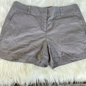 NWT - LOFT Outlet Shorts Gray Cotton 4" Inseam - Size 4